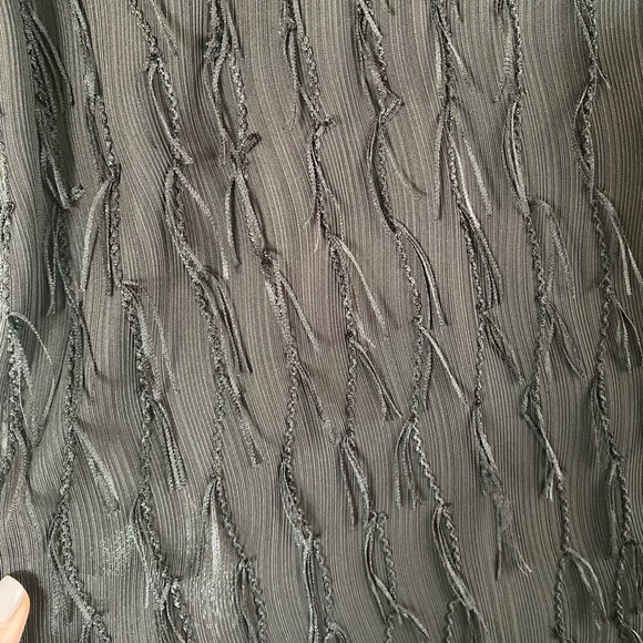 Zara black dress, long sleeve, short. Size Small opening in back - Picture 4 of 5